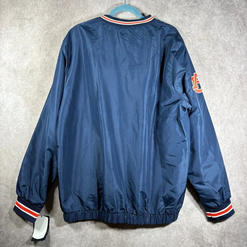 VTG 90s GIII Carl Banks University Of Auburn Tigers Pullover Jacket Mens XL NEW
